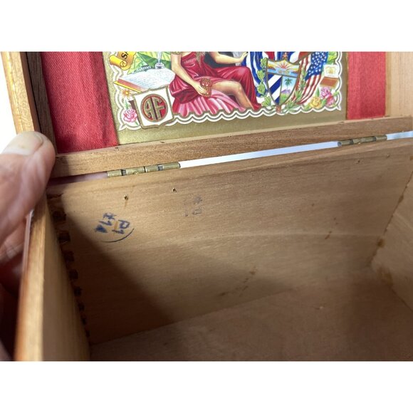 VTG Empty Wood Cigar Box Arturo Fuente Flor Fina 8-5-8 Maduro Dominican Republic - Picture 2 of 8